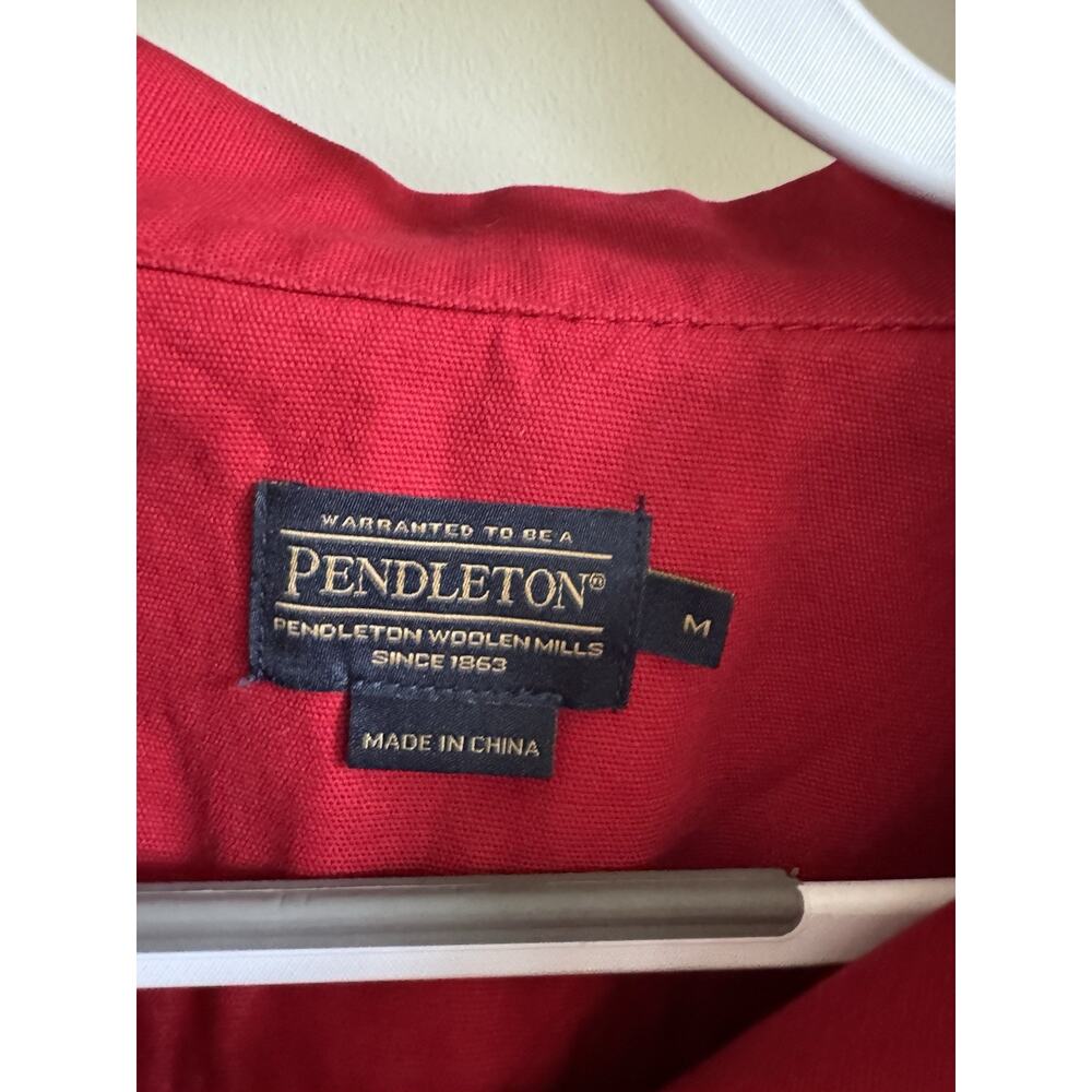 Pendleton Size Medium Red Coat Button Down - Picture 2 of 5